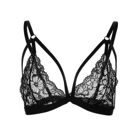 women sexy plus size lingerie floral sheer lace bra seamless bralette bustier intimates and sleep