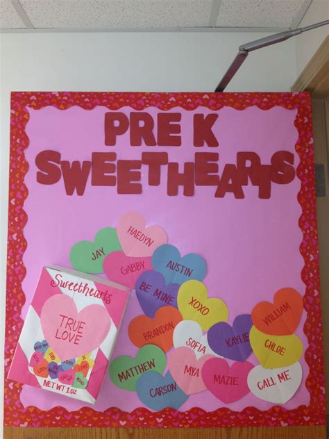 Valentines Day Bulletin Board Would Put Students Names On The