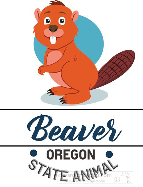 Oregon State Clipart Oregon State Animal Beaver Clipart Classroom