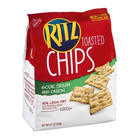 Find deals on products in snack food on amazon. Nabisco Ritz Toasted Chips - Sour Cream & Onion 8.1 OZ ...