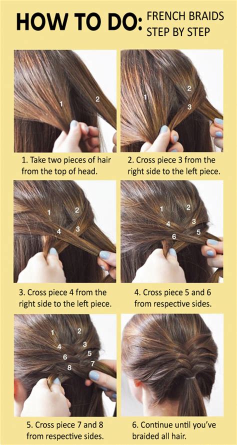 French braid step by step for beginners. #frenchbraids | French braid hairstyles, Braids step by step