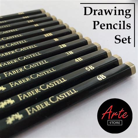 Jual Pensil Gambar Faber Castell Graphite Pencil Set Isi 12 14 16