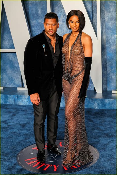 Ciara Wears Most Daring Look Yet Goes Fully Sheer At Vanity Fair Oscar Party With Russell
