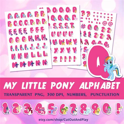 My Little Pony Alphabet Alphabet Clipart Clip Art Party Decorations
