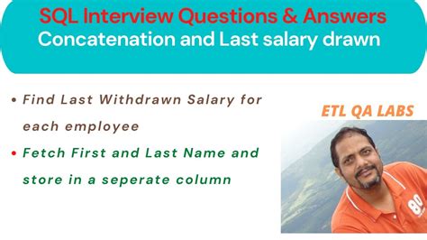 Important Sql Interview Queries Concatenation And Last Salary Drawn Youtube