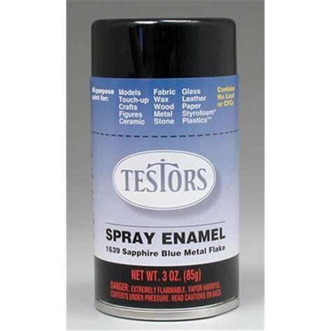 Testors Paints TES1639T 3 Oz Spray Custom Blue Metal Flake Testors