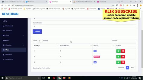 Aplikasi Kasir Restoran Berbasis Web Free Source Code YouTube