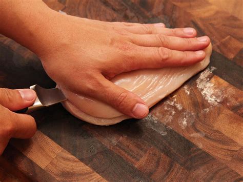 How To Cut Chicken Breasts Into Cutlets Knife Skills