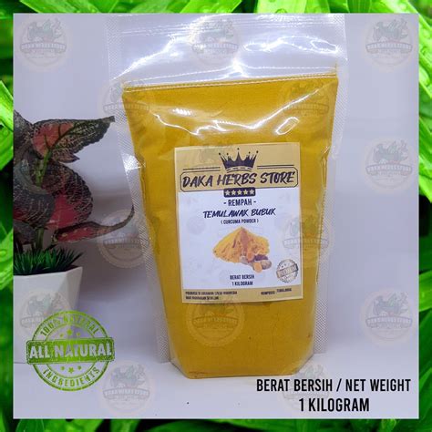 Pure Temulawak Powder Without Mixed 1 Kg Shopee Philippines