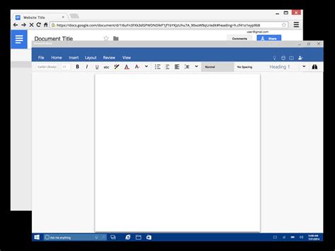 Most of the apps these days are developed only for the mobile platform. Google-Docs-On-Windows-10 - Windows Mode