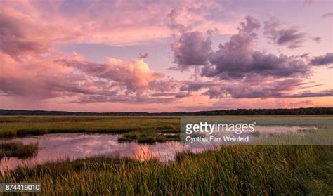 September Sunset At Scarborough Marsh 2 High Res Stock Photo Getty Images