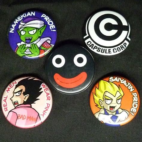 Individual Dbz Dragon Ball Z Pins Buttons Badges By Boxinghobo