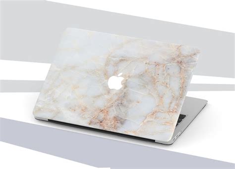 Marble Macbook Pro 13 2019 Laptop Hard Case White Beige Marble Etsy