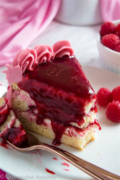 Vanilla Raspberry Cake Recipe Queenslee Appétit