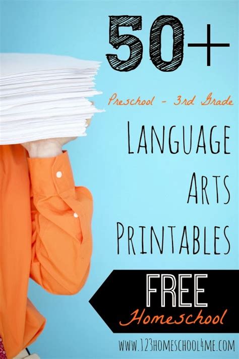 Homeschooling Resources 50 Free Homeschool Language Arts Printables