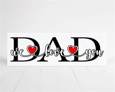 We Love You Dad Svg Png Pdf I Love You Dad Tile Worlds Etsy