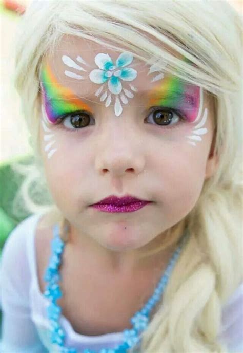 Fajarv Simple Flower Girl Face Face Painting