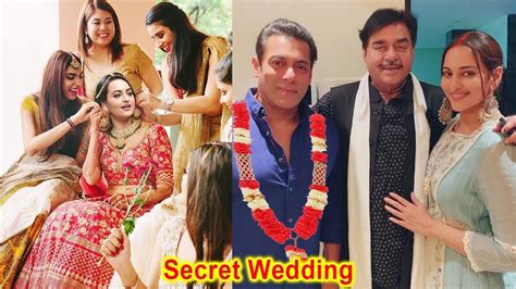 Sonakshi Sinha And Salman Khan Married Secretly Haldi Ceremony Function Full Wedding Details