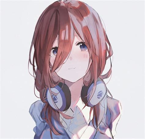 Hd Wallpaper Nakano Miku Anime Anime Girls Headphones Long Hair