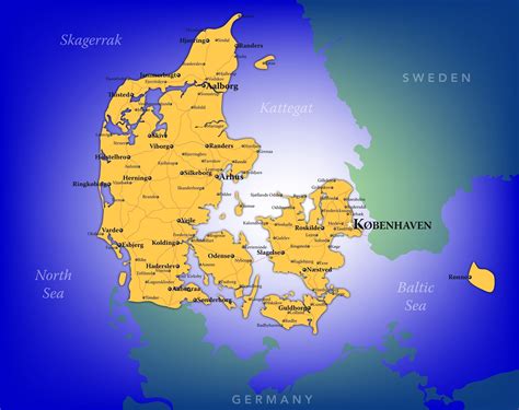 Map Of Denmark Gis Geography