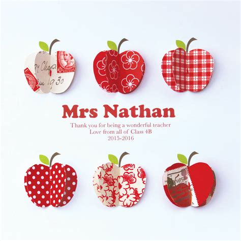 Maybe you would like to learn more about one of these? personalised apple thank you teacher gift by sweet dimple ...
