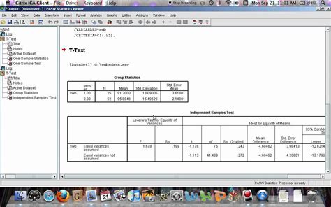 Researchers need to practice ethics and a code of conduct while making observations or drawing conclusions. Independent Samples t-test in SPSS - YouTube