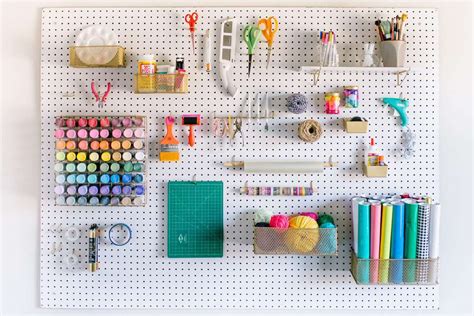 13 Genius Uses For A Pegboard In A Craft Room