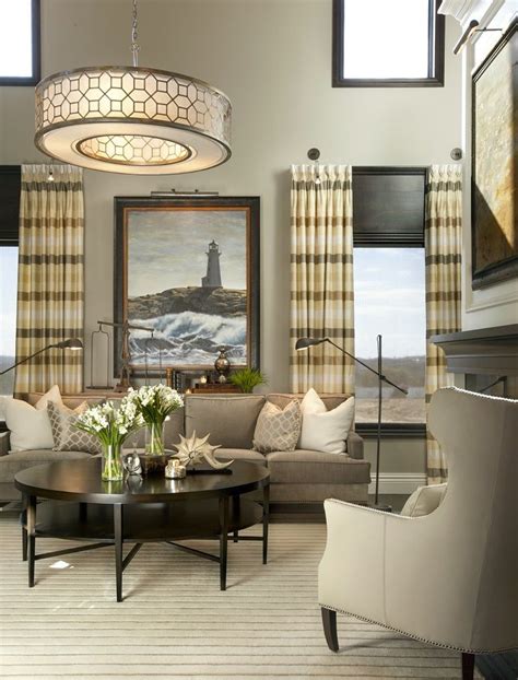 Hamptons Inspired Luxury Home Living Room Robeson Design Transitional