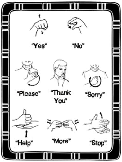Basic Sign Language Asl Flash Cards Free Printable Printable Kids