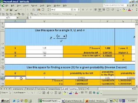 Cannot give range that can be given by the user to check the probability. 5.3a Finding values on a normal distribution using Excel ...