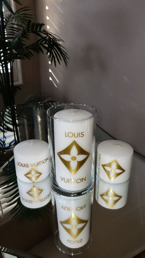 Fall in love with painted navy. Louis Vuitton Inspired Custom Candles. | Custom candles ...