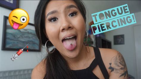 Tongue Piercing Week 1 Youtube
