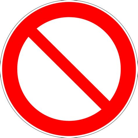 Prohibido No Está Permitido Signo Gráficos Vectoriales Gratis En Pixabay