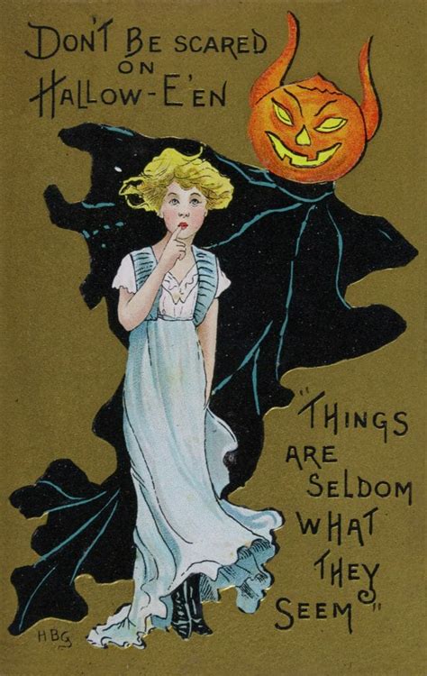 Vintage Halloween Illustration Dont Be Scared Free Vintage Illustrations