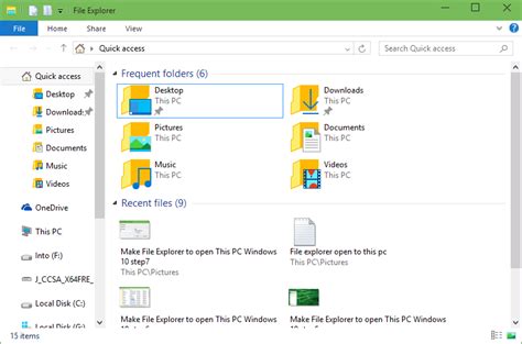 You can launch file explorer and use it entirely with your keyboard—without ever touching a mouse. How to Make File Explorer Open This PC By Default In ...