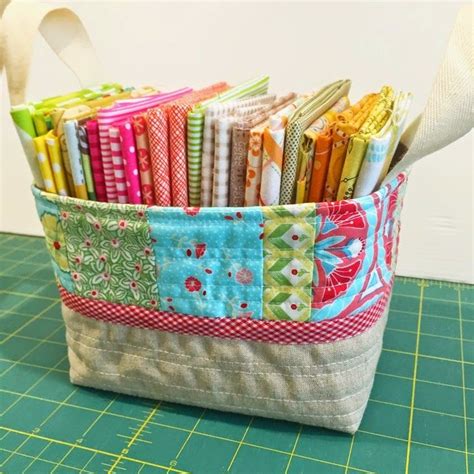 One Hour Basket Fabric Basket Tutorial Fabric Baskets Sewing Projects