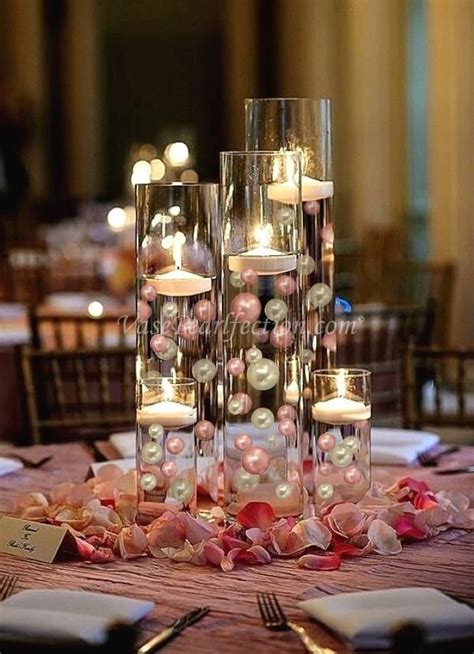 Timeless Elegant And Stunning Rose Gold Pearls For Event Centerpieces