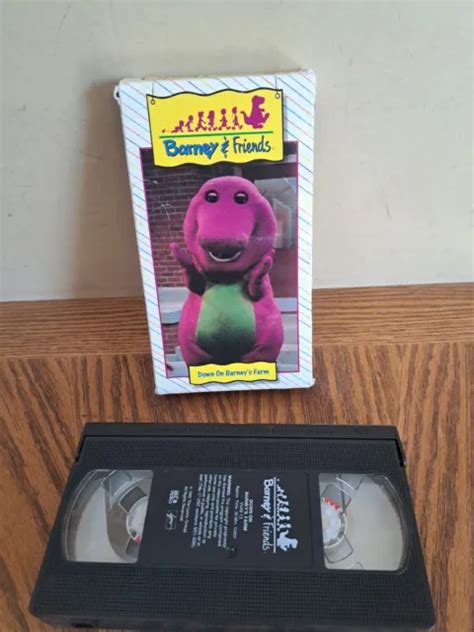 Barney And Friends Down On Barneys Farmvhs 1992timelife Tested Rare