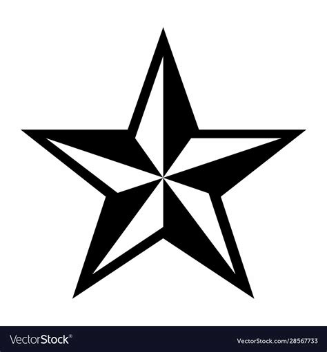 Five Pointed Star Royalty Free Vector Image Vectorstock