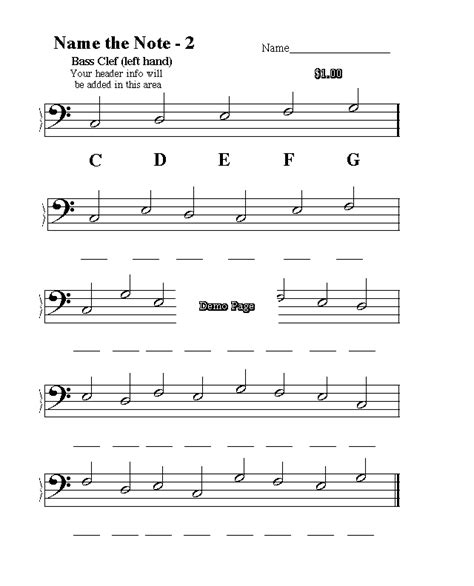 Music Education Worksheets