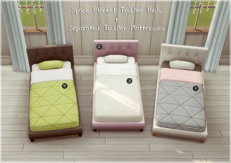My Sims 4 Blog Space Blanket Toddler Bed Frame And Mattress By Allisas