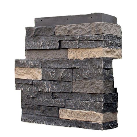 Nextstone Stacked Stone Bedford Charcoal 425 In X 1375