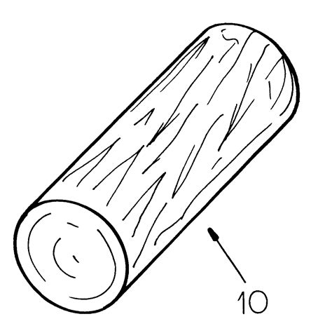 Draw another long, curved line parallel to the first. Log Cabin Woods Coloring Pages