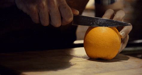 Gif Tutorial How To Cut A Citrus Garnish And Make A Negroni First We