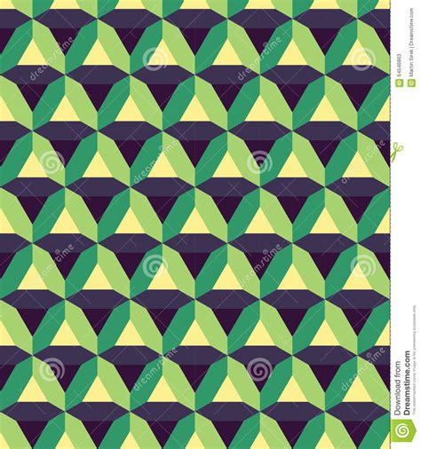 Vector Modern Seamless Colorful Geometry Prism Pattern Color Abstract