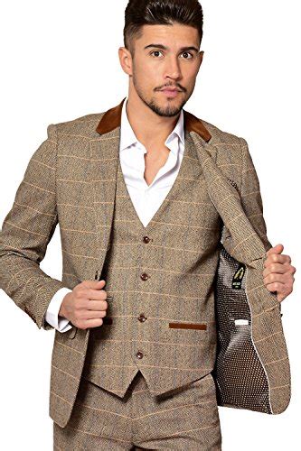 Voboom men's slim fit herringbone tweed suits vest premium wool blend waistcoat. Buy Mens Tweed Suits UK - That British Tweed Company