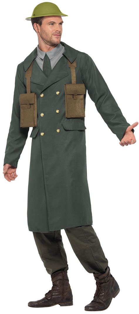 Ww2 British Officer Mens Fancy Dress Military Army Uniform Adults