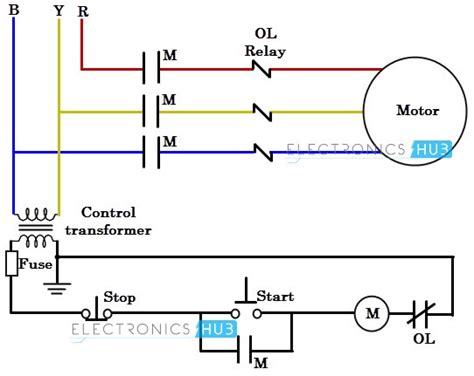 motor wiring diagram  phase