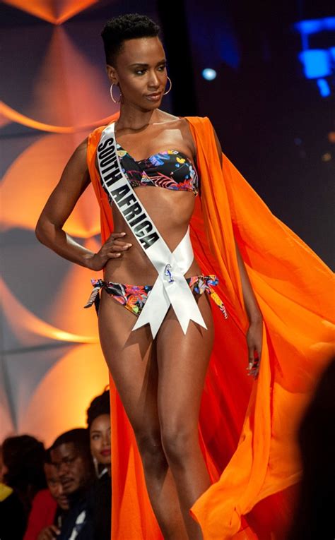 Miss Universe South Africa From Miss Universe Preliminary Swimsuit Competition E News