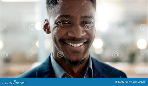 Young Businessman Smile And Face On Closeup With Confidence And